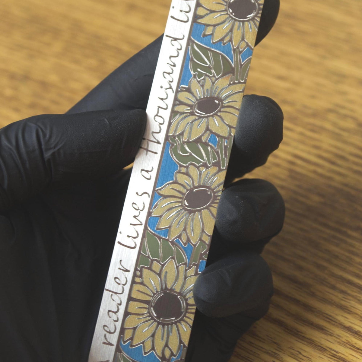 Personalized Sunflower Bookmark