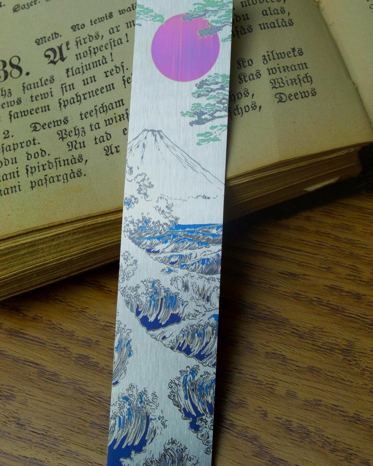 Japanese Wave Metal Bookmark