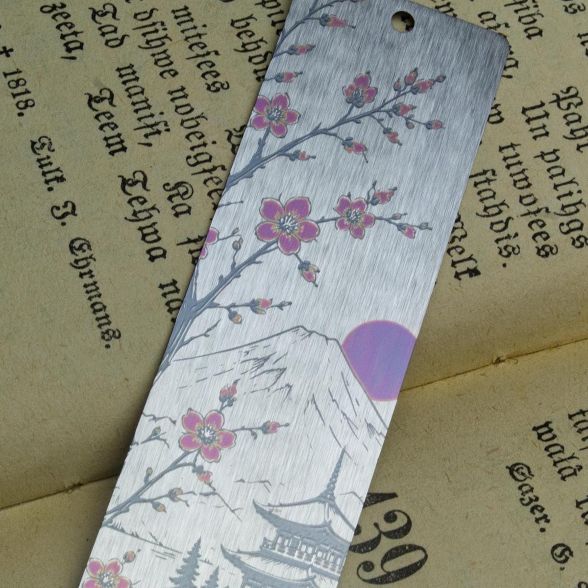 Personalized Cherry Blossom Bookmark
