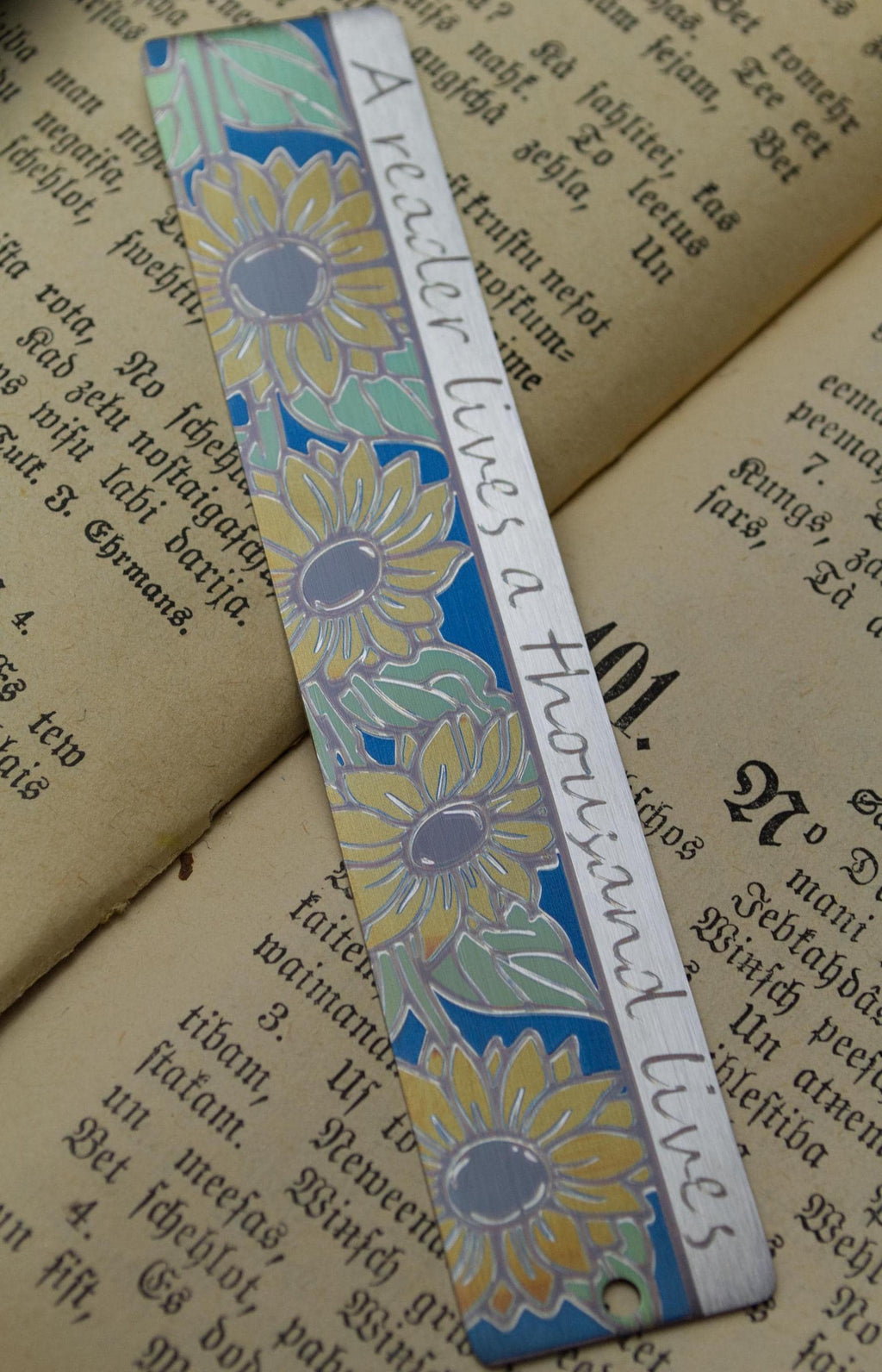 Personalized Sunflower Bookmark