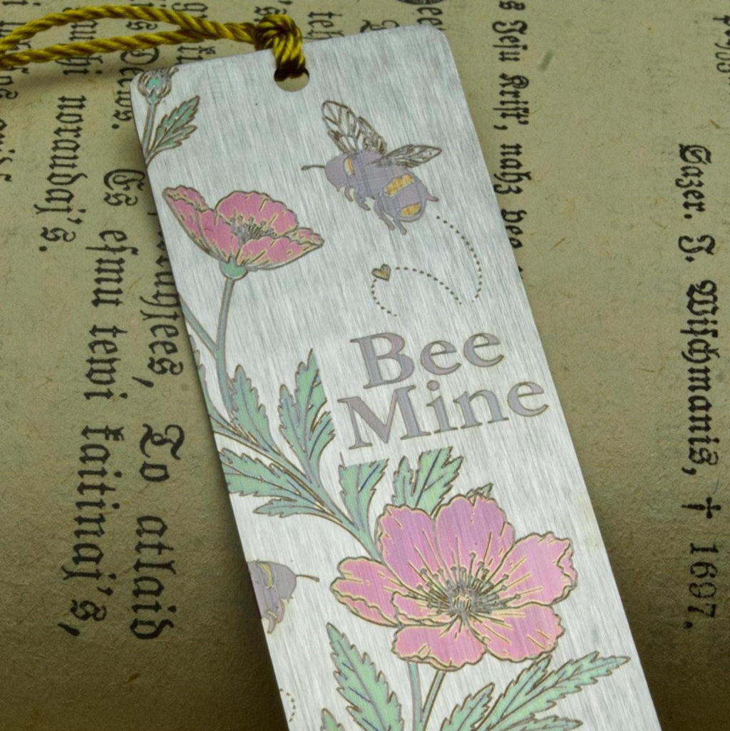 Personalized Golden Bee Metal Bookmark