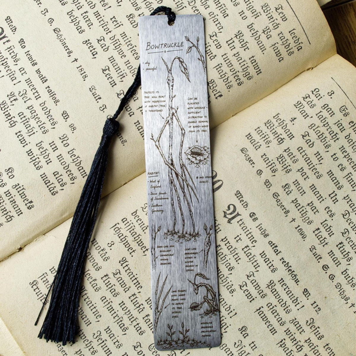 Bowtruckle Metal Bookmark