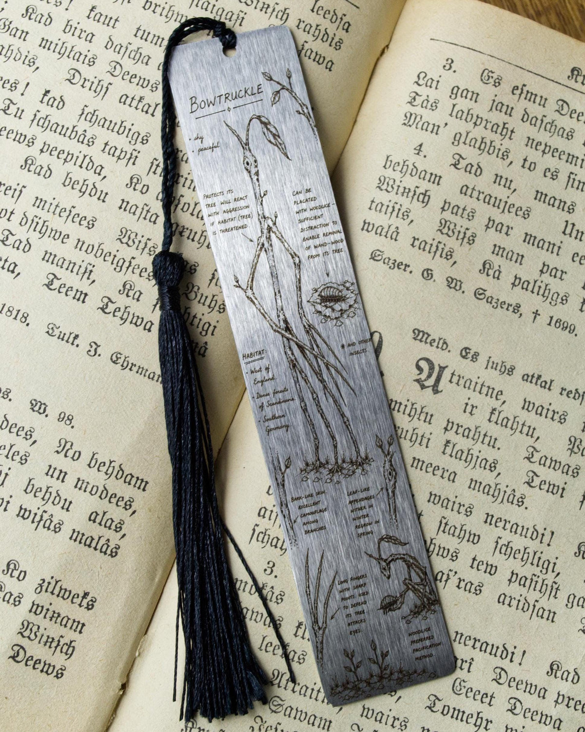 Bowtruckle Metal Bookmark