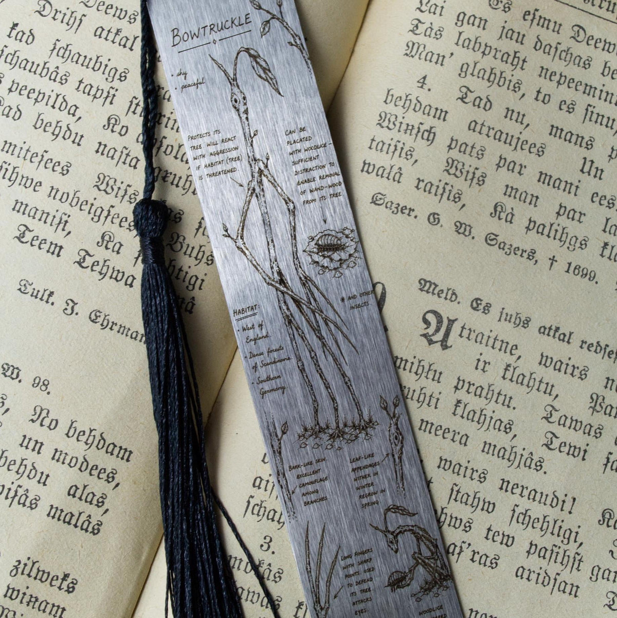 Bowtruckle Metal Bookmark